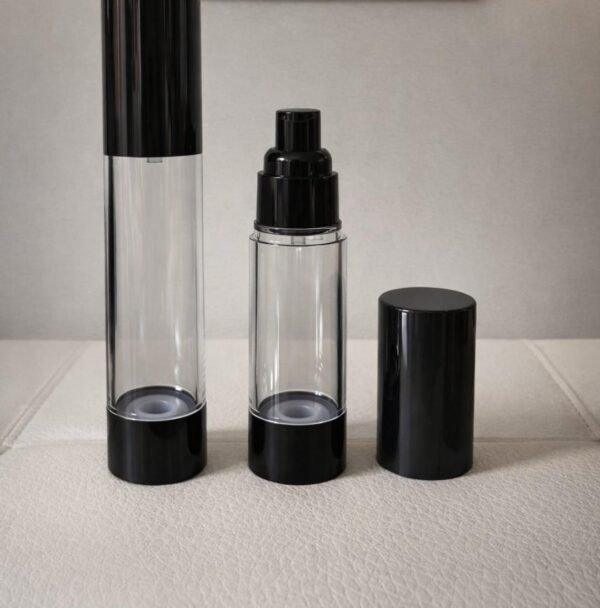 Airless Vacuum Bottle Black - 50ML, 30ML