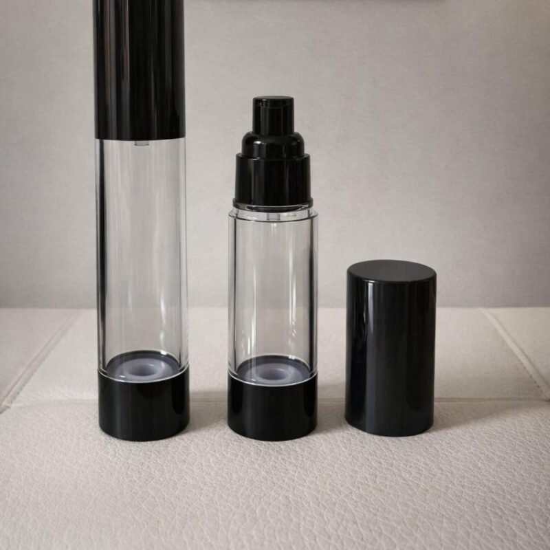 Airless Vacuum Bottle Black - 50ML, 30ML