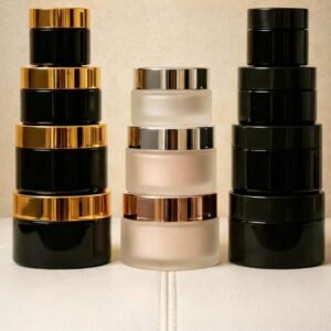 Plastic & Frosted Glass Jars For Creams