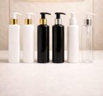 Shampoo Pump Bottle - Black, White, Transparent